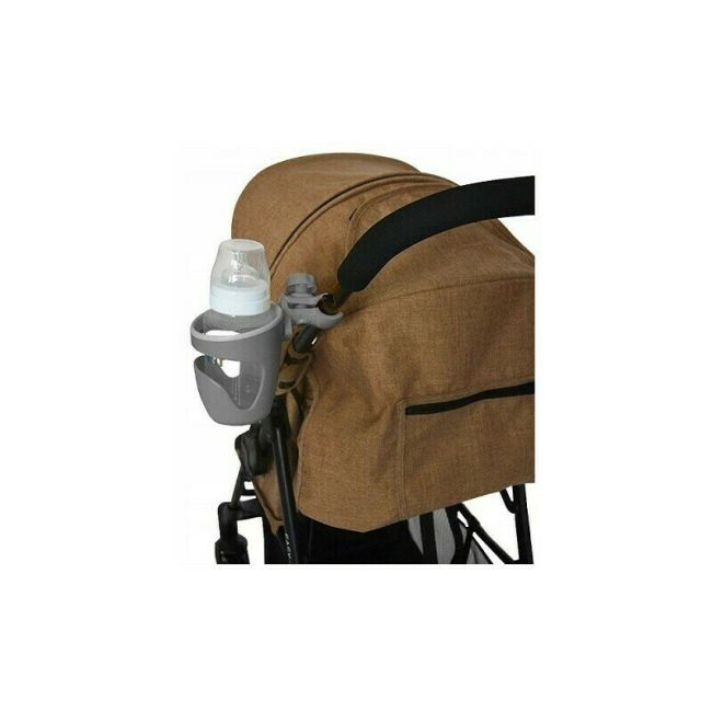 Petite&Mars - Suport universal pentru carucior/bicicleta Handy, Pentru biberon/pahar, Negru BYN901900