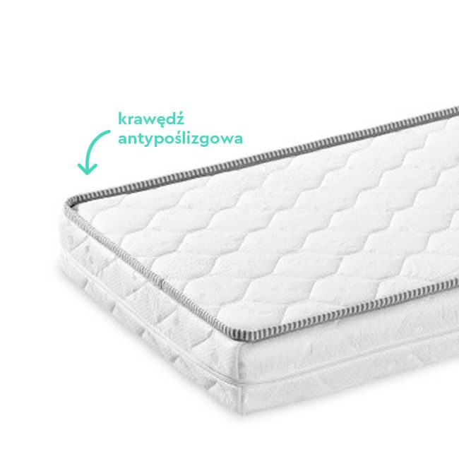 Saltea Pentru Copii, Fata Dubla, Spuma Pur Si Latex, Proprietati Antifungice, Husa Delicata 3 Staturi, Echipata Cu Margine Anti-alunecare, 120x60x9 Cm, Premium Pjbmattress_premium120