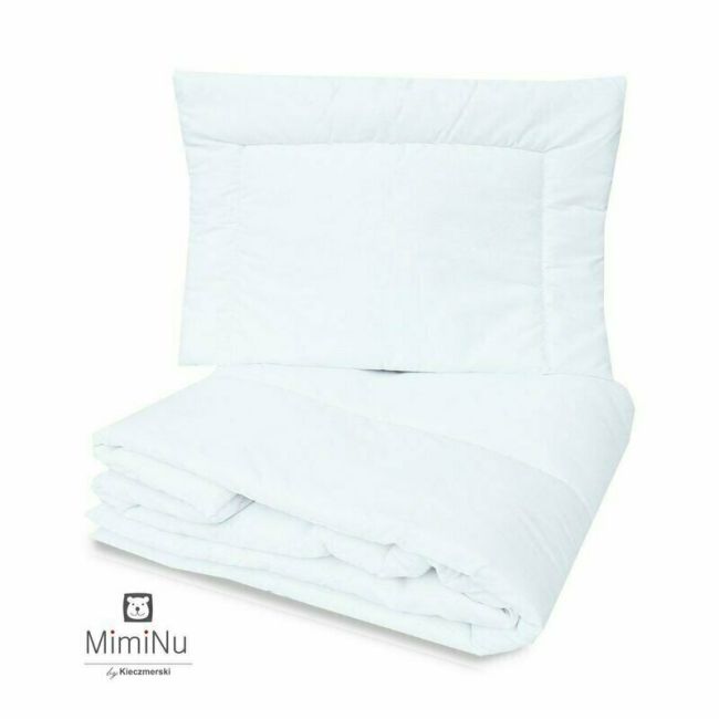 MimiNu - Set lenjerie patut 5 piese, Cu volanase, Cu pilota si perna, Din bumbac, Pentru patut 120x60 cm, Design, Pink Ballerina BYN6426972012621