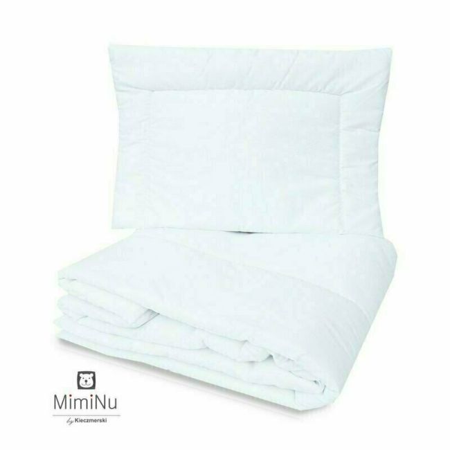 MimiNu - Set lenjerie patut cu 6 piese, Cu pilota si perna, Cu doua aparatori laterale, Din bumbac, Pentru patut 120x60 cm, Design, Seal Blue BYN6426972015035