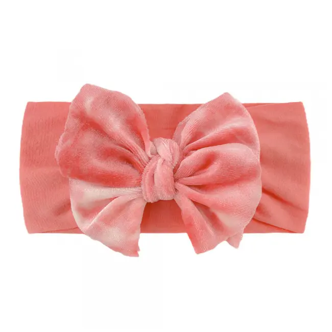 Bentita lata cu fundita din catifea MBx-21092-R20