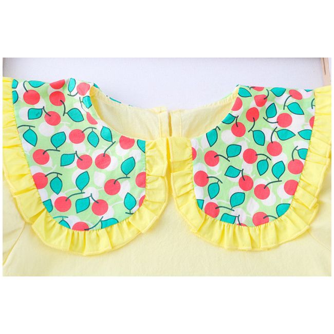 Costumas cu bluzita galbena si pantalonasi din blugi - cirese (marime disponibila: 9-12 luni (marimea 20 incaltaminte)) mbxq1899-1-dg.9-12 luni (marimea 20 incaltaminte)