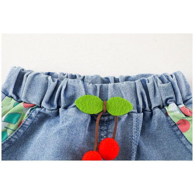 Costumas cu bluzita galbena si pantalonasi din blugi - cirese (marime disponibila: 9-12 luni (marimea 20 incaltaminte)) mbxq1899-1-dg.9-12 luni (marimea 20 incaltaminte)