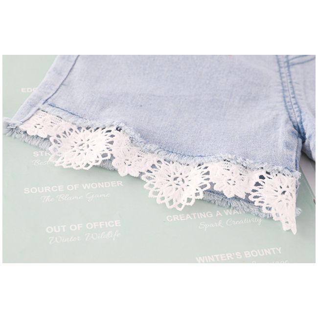 Costumas cu bluzita galbena si pantalonasi din blugi - Floricele MDXQ1966-1-dg