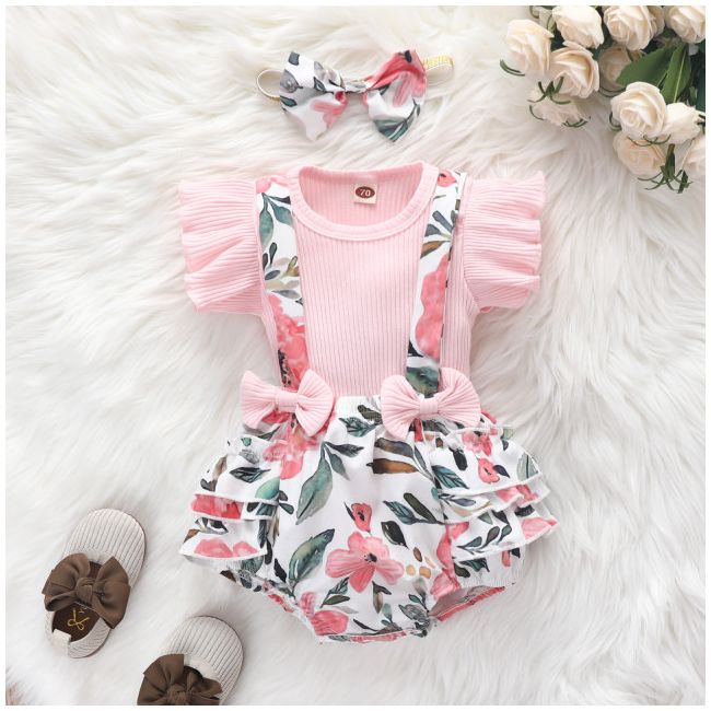 Costumas cu bluzita roz pentru fetite (marime disponibila: 9-12 luni (marimea 20 incaltaminte)) mdrz226-2-cd.9-12 luni (marimea 20 incaltaminte)