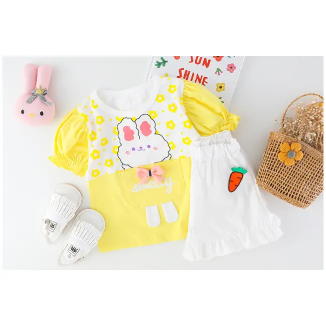 Costumas cu bluzita si pantalonasi scurti - Sweety Rabbit MDXQ1932-1-dg