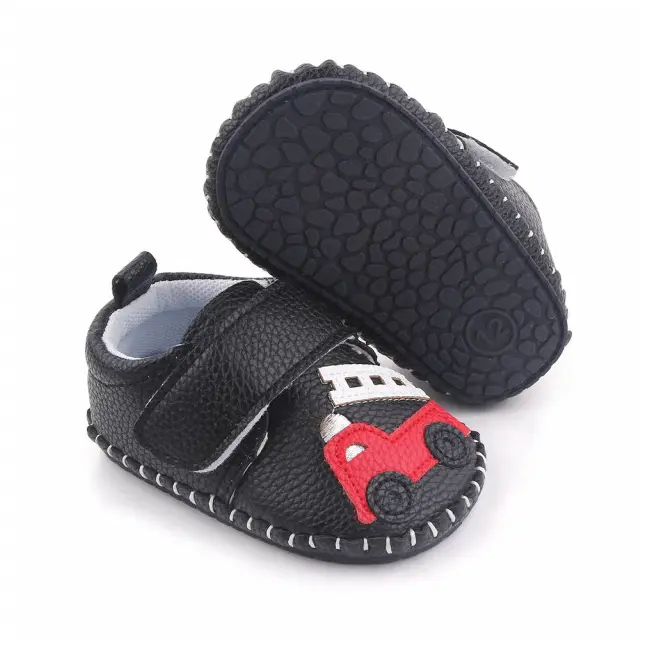 Pantofiori negri pentru baietei - masinuta (marime disponibila: 9-12 luni (marimea 20 incaltaminte)) mbd2659-1-p9.9-12 luni (marimea 20 incaltaminte)