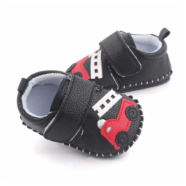 Pantofiori negri pentru baietei - masinuta (marime disponibila: 9-12 luni (marimea 20 incaltaminte)) mbd2659-1-p9.9-12 luni (marimea 20 incaltaminte)