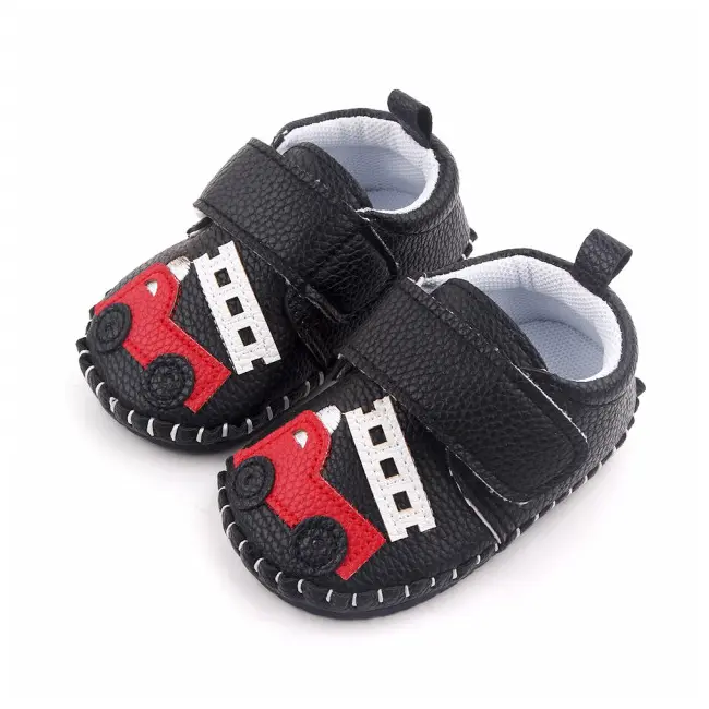 Pantofiori negri pentru baietei - masinuta (marime disponibila: 9-12 luni (marimea 20 incaltaminte)) mbd2659-1-p9.9-12 luni (marimea 20 incaltaminte)