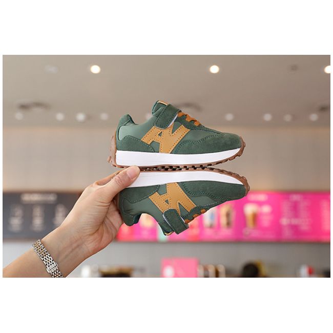Adidasi verzi cu insertii portocalii (marime disponibila: marimea 25) mbyy-321-1-sa43.marimea 25