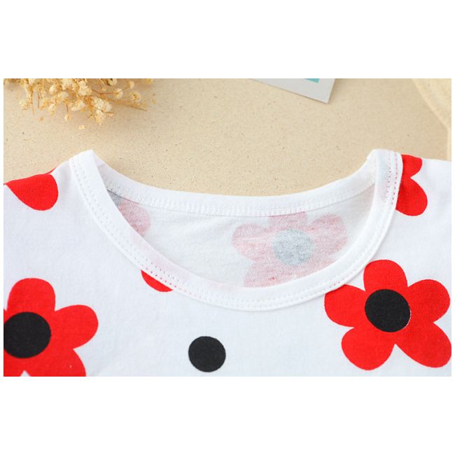 Costumas cu bluzita cu flori rosii si pantalonasi din blugi (marime disponibila: 6-9 luni (marimea 19 incaltaminte)) mbxq1895-1-dg.6-9 luni (marimea 19 incaltaminte)