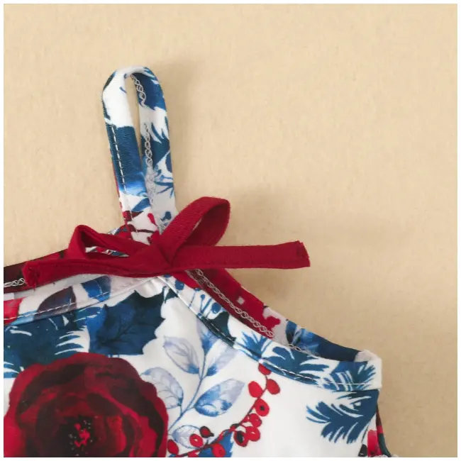 Costumas cu bluzita cu volane si pantalonasi scurti visinii (marime disponibila: 18-24 luni) mbrz020-3-de4.18-24 luni