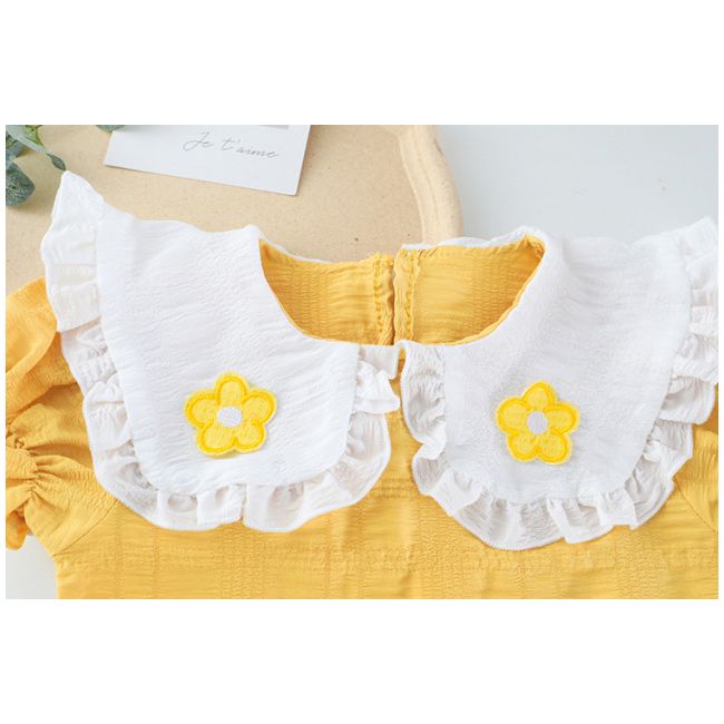 Costumas cu bluzita galben mustar si pantalonasi din blugi (marime disponibila: 9-12 luni (marimea 20 incaltaminte)) mdxq1974-1-dg.9-12 luni (marimea 20 incaltaminte)