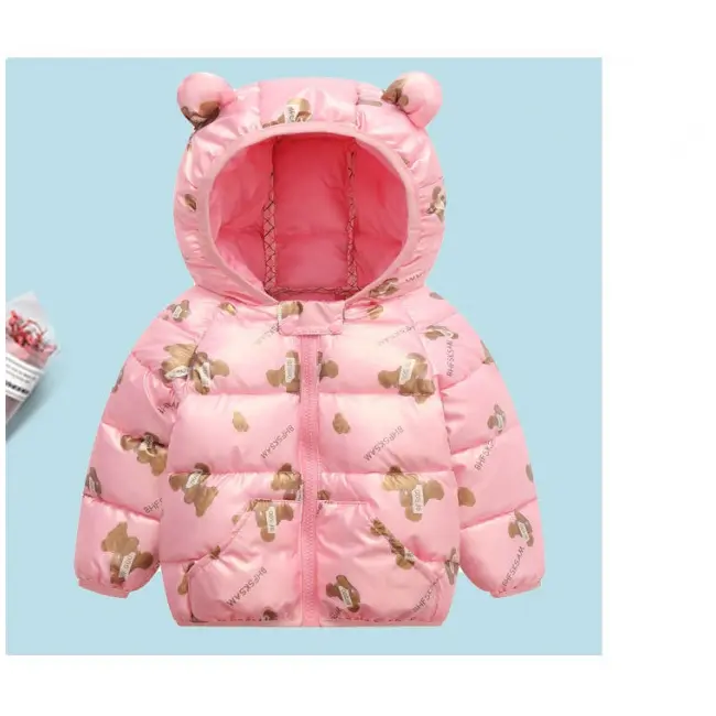 Geaca din fas roz pentru copii - Teddy MDTLYR05-3-sc