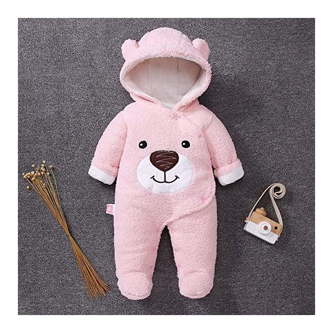 Combinezon roz plusat - teddy (marime disponibila: 6-9 luni (marimea 19 incaltaminte)) md059-4.6-9 luni