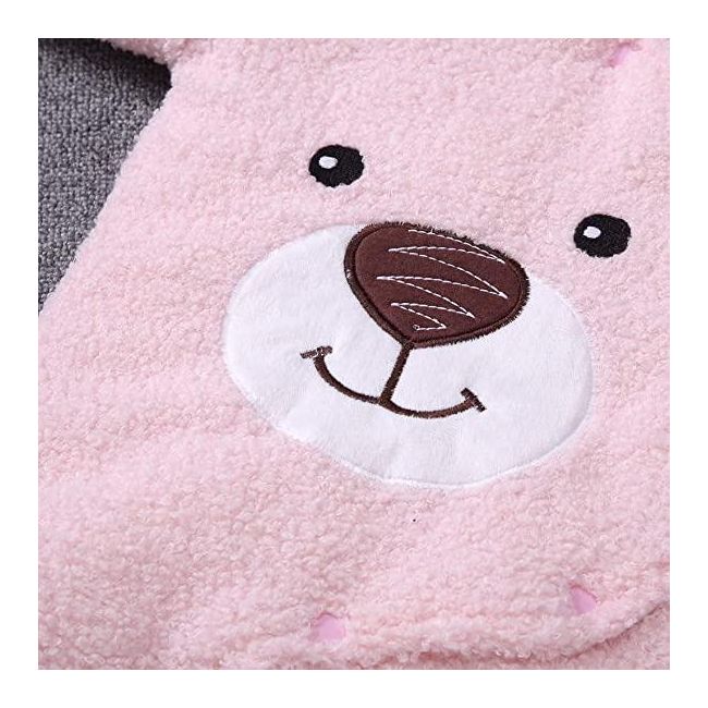 Combinezon roz plusat - teddy (marime disponibila: 6-9 luni (marimea 19 incaltaminte)) md059-4.6-9 luni