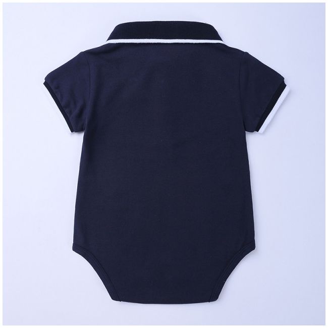 Costum elegant cu body bleumarine tip polo ADZFT-B463-1-DE3