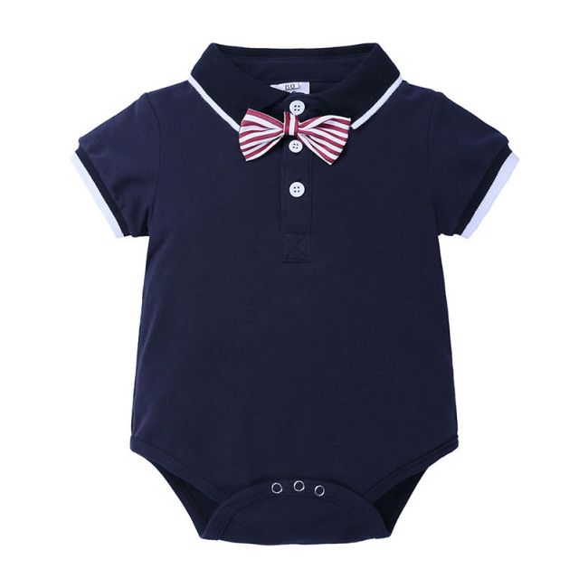 Costum elegant cu body bleumarine tip polo ADZFT-B463-1-DE3