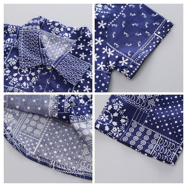 Costumas de vara pentru baietei - white prints (marime disponibila: 9-12 luni (marimea 20 incaltaminte)) mdxgsuc775-de4.9-12 luni (marimea 20 incaltaminte)