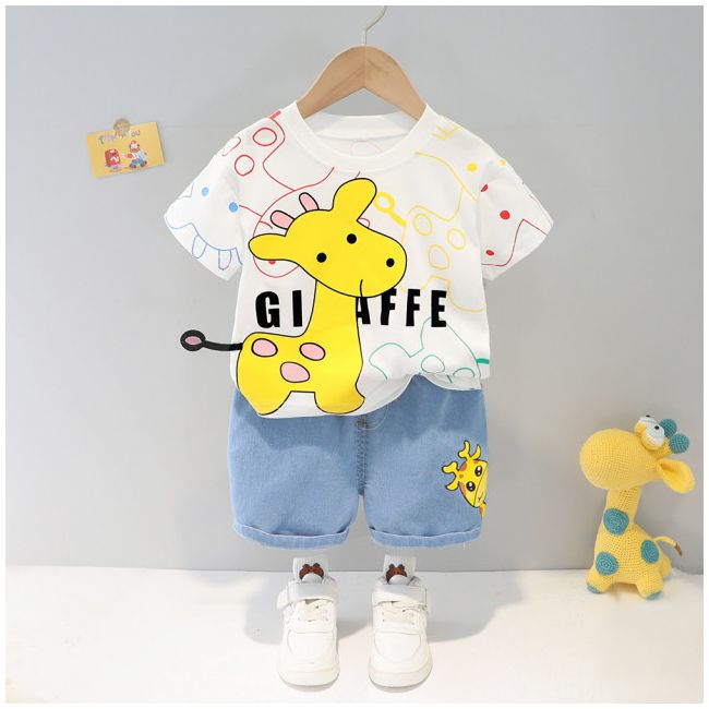Costumas pentru baietei - Giraffe ADXQ1919-1-dg