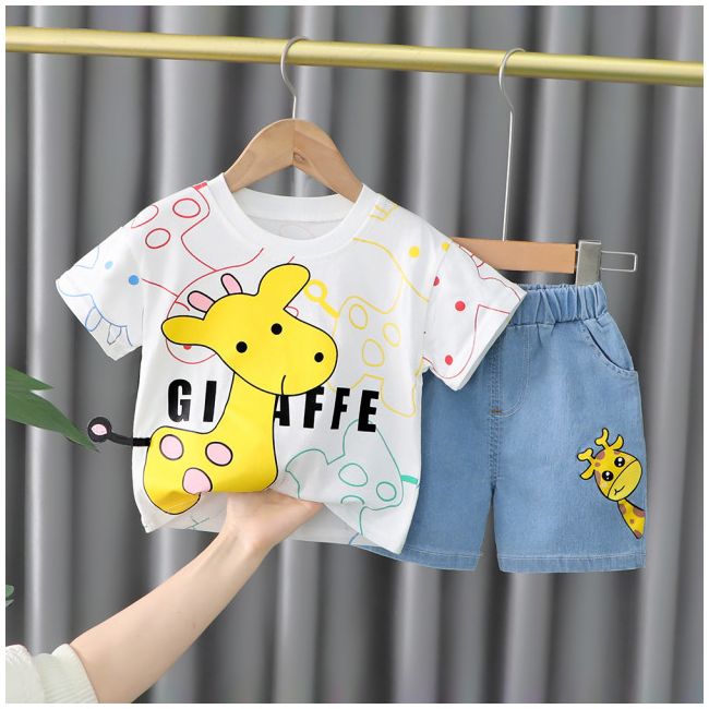 Costumas pentru baietei - Giraffe ADXQ1919-1-dg