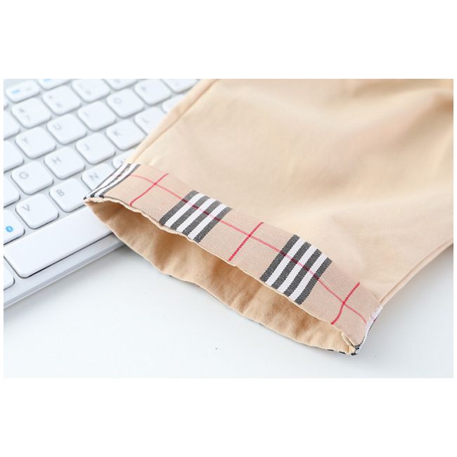 Costumas pentru baietei cu tricou si pantaloni scurti - Cream Bear ADXQ1882-1-dg