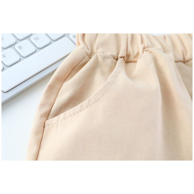 Costumas pentru baietei cu tricou si pantaloni scurti - Cream Bear ADXQ1882-1-dg