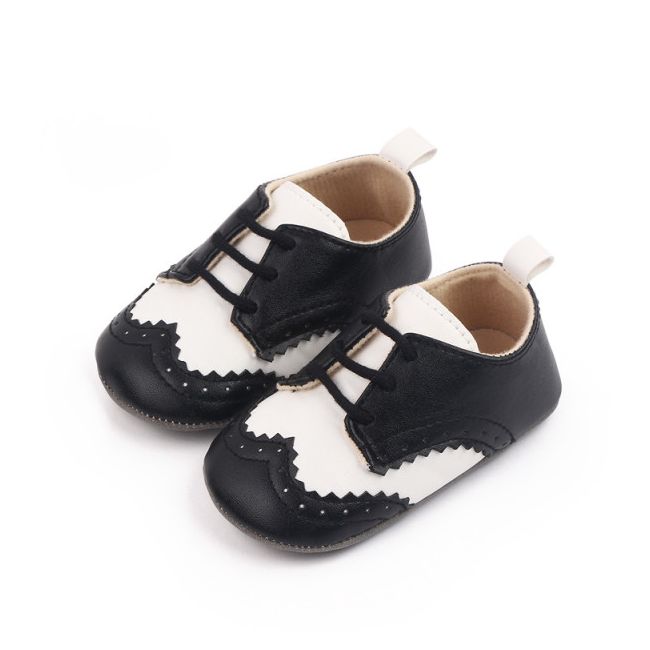 Pantofiori eleganti negri cu insertie alba MDd2805-3-p23