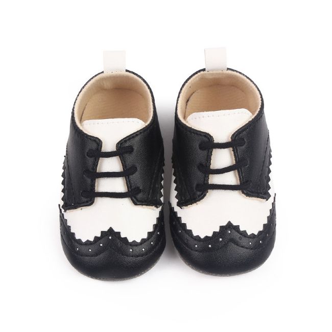 Pantofiori eleganti negri cu insertie alba MDd2805-3-p23