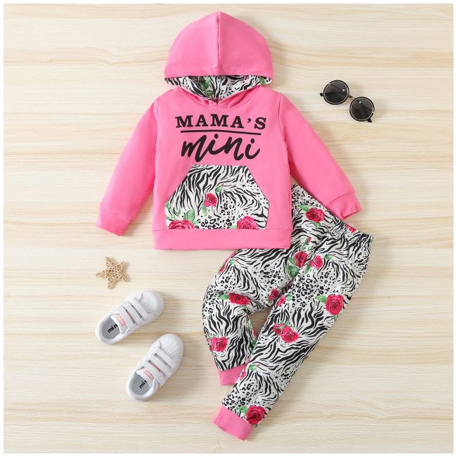 Compleu cu hanorac pentru fetite - mama's mini (marime disponibila: 3-6 luni (marimea 18 incaltaminte)) mdwhm065-de3.3-6 luni (marimea 18 incaltaminte)