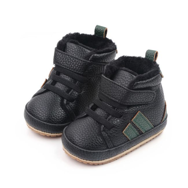 Ghetute negre imblanite pentru baietei (marime disponibila: 3-6 luni (marimea 18 incaltaminte)) mbd2752-4-sa3.3-6 luni (marimea 18 incaltaminte)