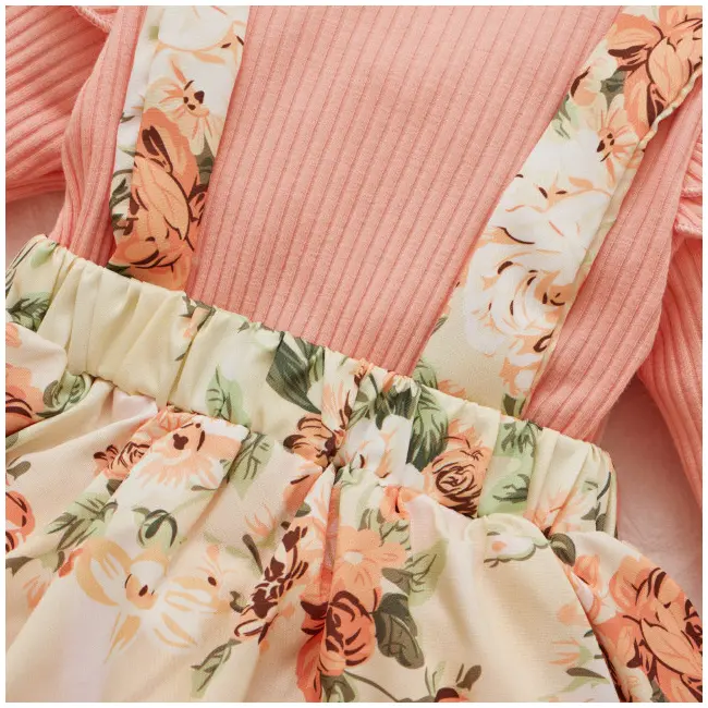 Rochita body roz cu maneca lunga - flowers (marime disponibila: 6-9 luni (marimea 19 incaltaminte)) mbsr100050-1-de3.6-9 luni (marimea 19 incaltaminte)