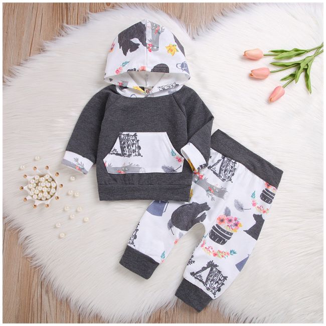Trening gri pentru bebelusi - bear garden (marime disponibila: 6-9 luni (marimea 19 incaltaminte)) mbk0325-4-de.6-9 luni (marimea 19 incaltaminte)