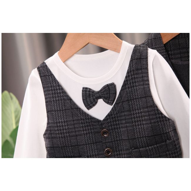 Costum elegant gri petrol pentru baietei (marime disponibila: 18-24 luni) liddtz105-2-de2.18-24 luni