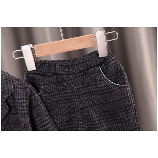 Costum elegant gri petrol pentru baietei (marime disponibila: 18-24 luni) liddtz105-2-de2.18-24 luni