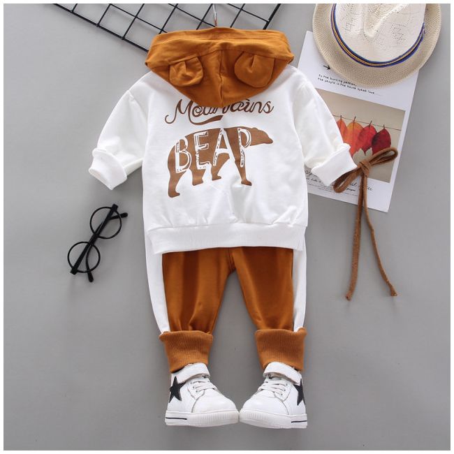 Trening alb cu maro pentru bebelusi - mountain bear (marime disponibila: 2 ani) mdxh-f-2-dg2.2 ani
