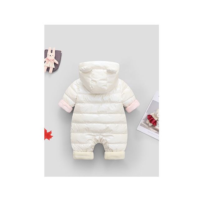 Combinezon alb sidefat din fas pentru bebelusi (marime disponibila: 3-6 luni (marimea 18 incaltaminte)) mbtlyr01-1.3-6 luni (marimea 18 incaltaminte)