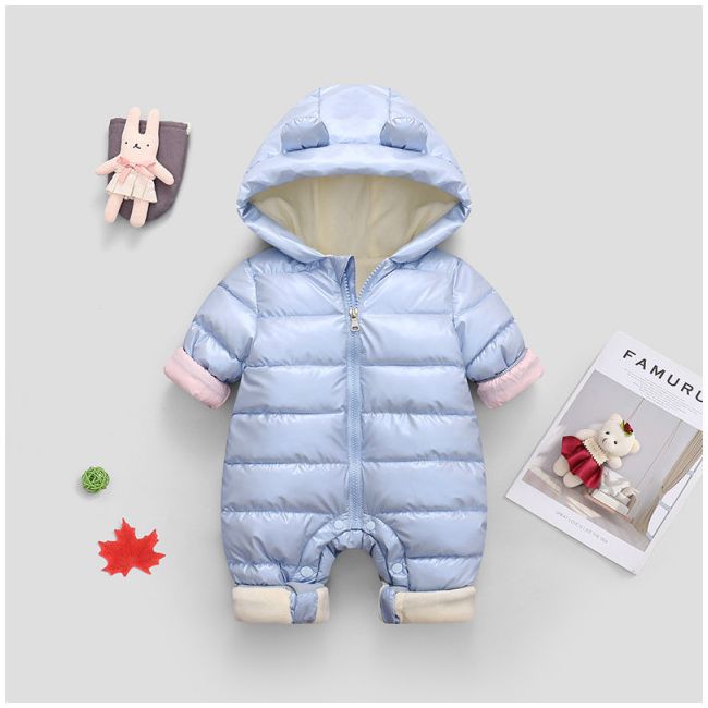 Combinezon bleu sidefat din fas pentru baietei (marime disponibila: 3-6 luni (marimea 18 incaltaminte)) mdtlyr01-2.3-6 luni (marimea 18 incaltaminte)