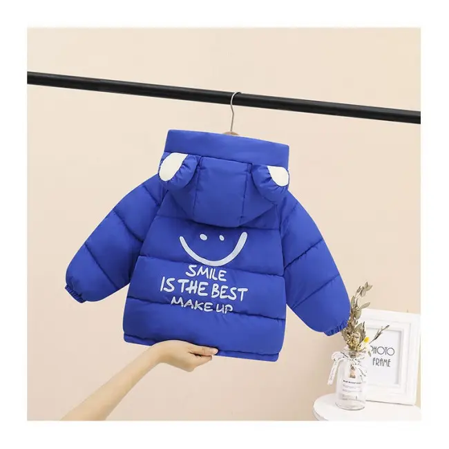 Geaca albastra din fas pentru copii - Smiley MBTLYR06-4