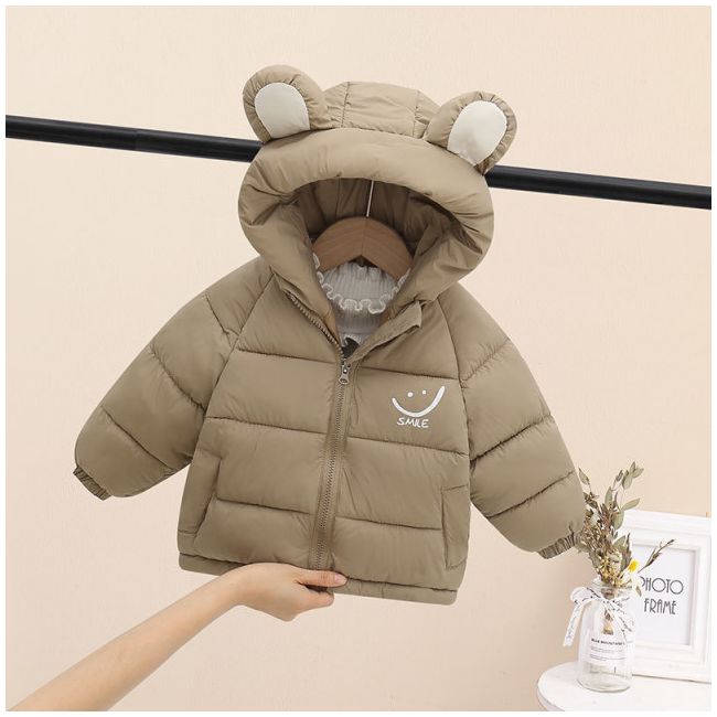 Geaca crem din fas pentru copii - Smiley MDTLYR06-6
