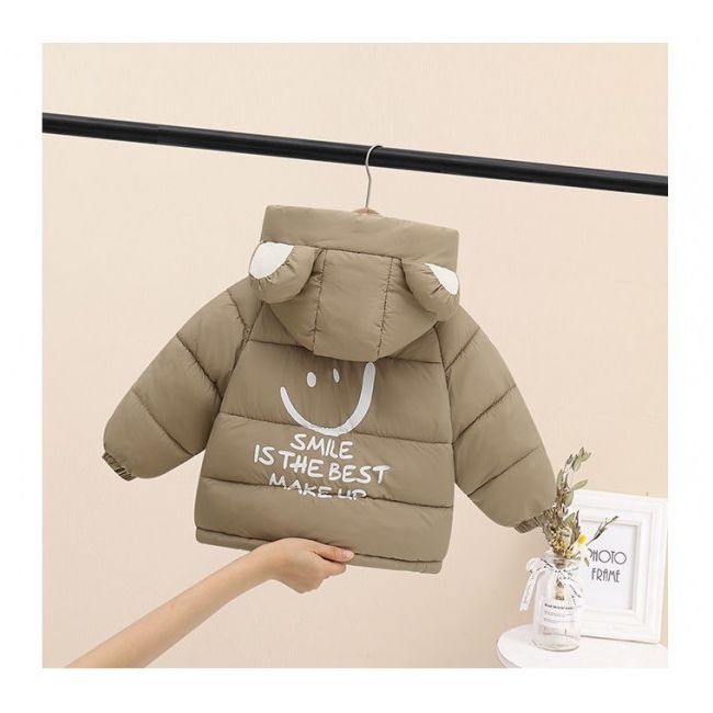 Geaca crem din fas pentru copii - Smiley MDTLYR06-6