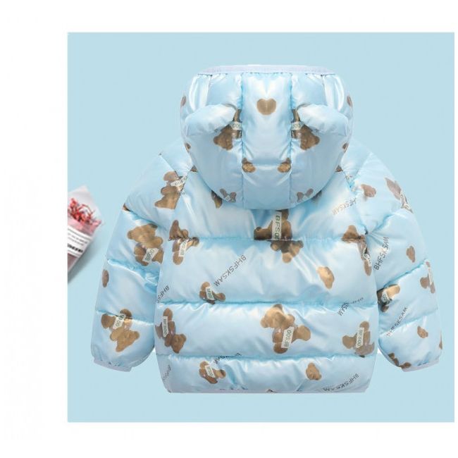 Geaca din fas bleu pentru copii - Teddy MBTLYR05-4-sc