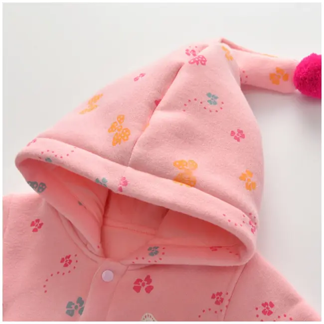 Salopeta captusita roz somon pentru fetite - Fundite colorate MDQ6214-2