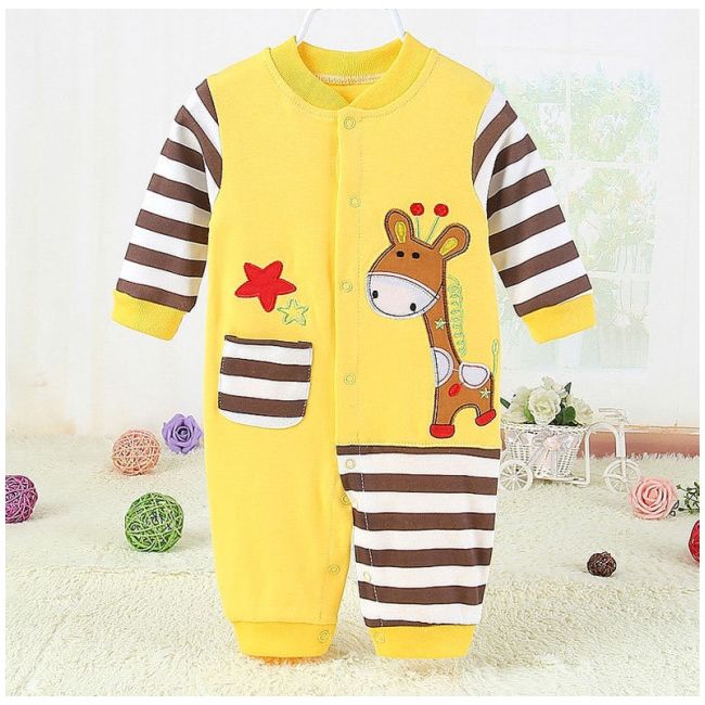 Salopeta galbena pentru bebelusi - giraffe (marime disponibila: 3-6 luni (marimea 18 incaltaminte)) adc1409-1-de.3-6 luni (marimea 18 incaltaminte)