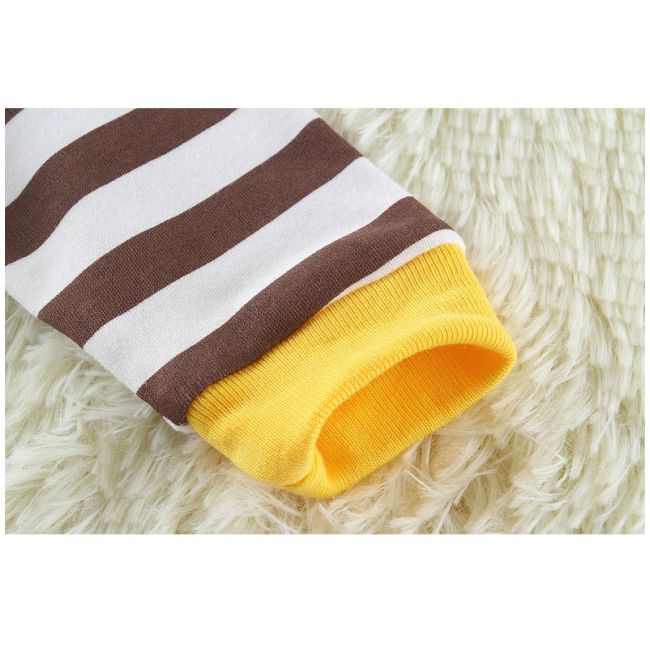 Salopeta galbena pentru bebelusi - giraffe (marime disponibila: 3-6 luni (marimea 18 incaltaminte)) adc1409-1-de.3-6 luni (marimea 18 incaltaminte)