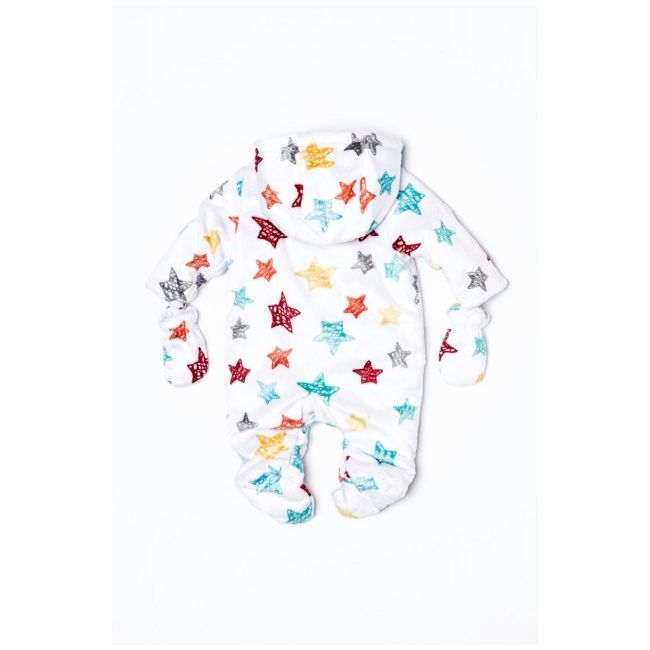 Combinezon plusat - Stelute multicolore (Marime Disponibila: Nou nascuti) - DKWZebra6