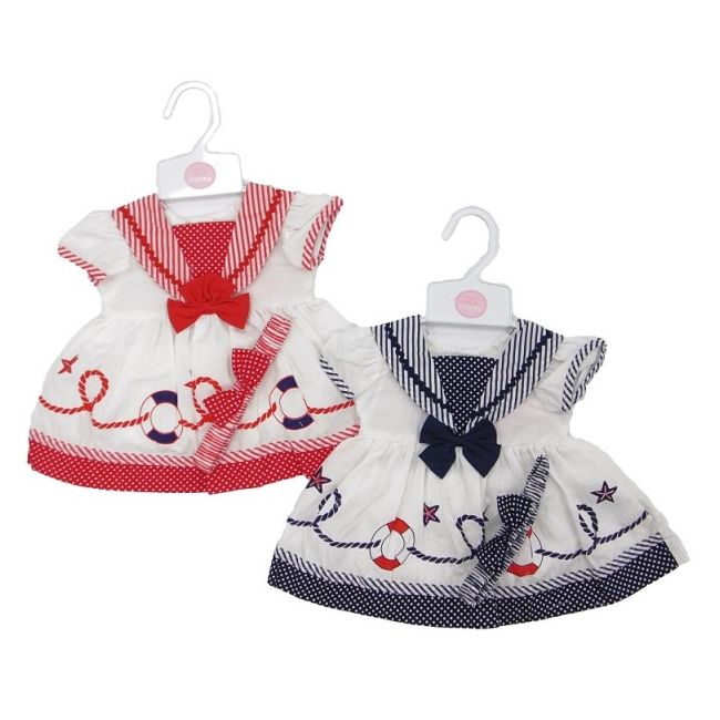 Rochita Marinareasca - Rochii fetite (Culoare: Albastru, Marime Disponibila: 3-6 luni) - DKW9566