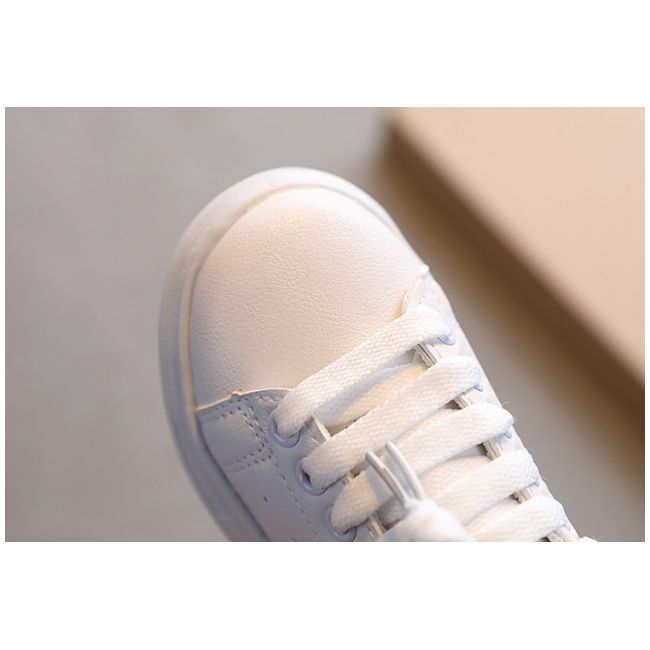 Adidasi albi cu rosu pentru copii (marime disponibila: marimea 24) mdyy-365-1-sa49.marimea 24