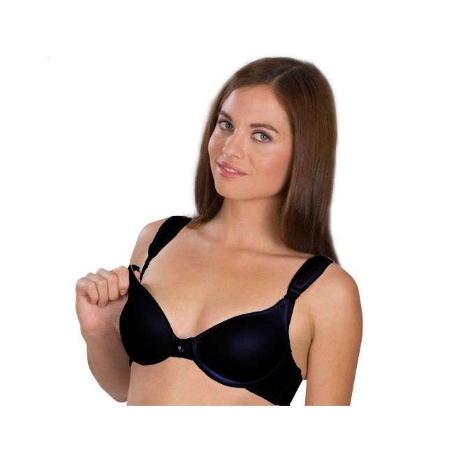 Sutien pentru alaptat cu dantela BabyJem (Culoare: Negru, Marime: 80) JEMbj_2229