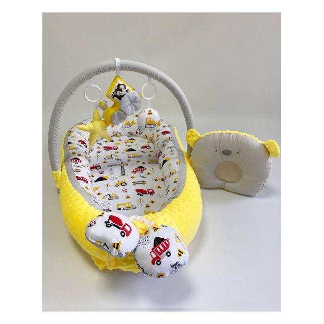 Babynest Plush MyKids 0119 Cars Yellow 00086382